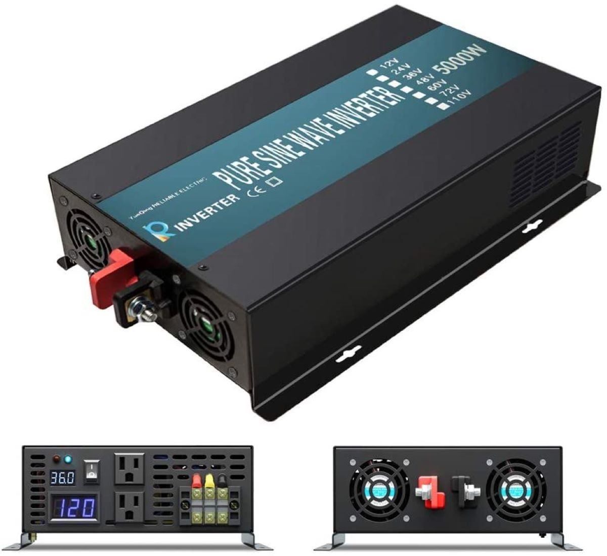 Inwerter solarny Off Grid z cz – Pure Sine Wave Inverter 5000W 48V 220V recenzja i cena