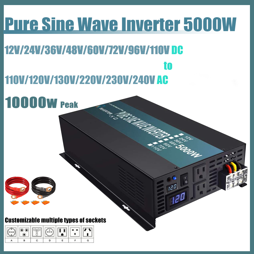 Inwerter solarny Off Grid z cz – Pure Sine Wave Inverter 5000W 48V 220V recenzja i cena