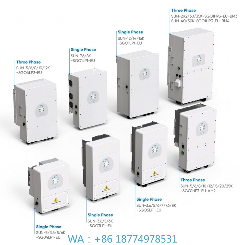 Hybrydowy falownik solarny 3-f – Mppt Hybrid Inverter 48V 8Kw 3 Phase recenzja i cena