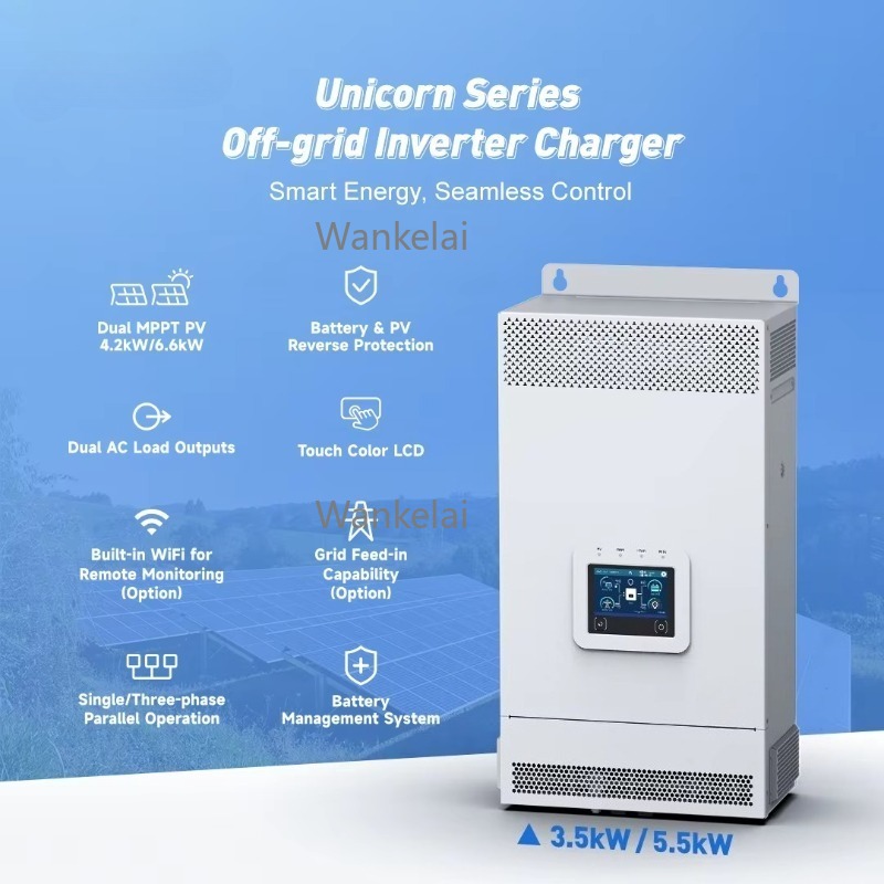 Inwerter hybrydowy solarny 3,5 – Hybrid Solar Inverter 5.5Kw Mppt 48V recenzja i cena