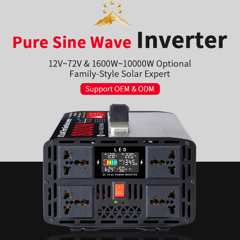 Przenośny inwerter sinusoidaln – Pure Sine Wave Inverter 5000W 48V 220V recenzja i cena