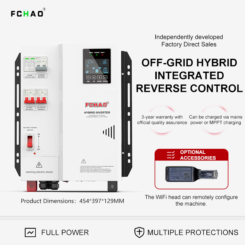 Fchao Solarny Inwerter Hybrydo – Hybrid Solar Inverter 5.5Kw Mppt 48V recenzja i cena