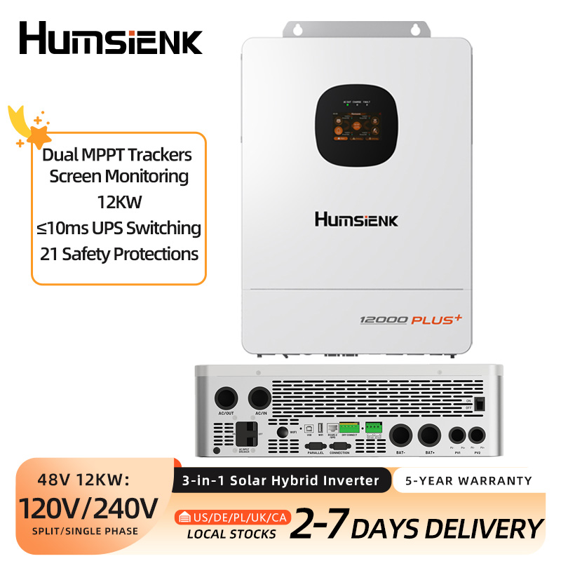 Humsienk 48V 12KW/8KW 3-w-1 So – Mppt Hybrid Inverter 48V 8Kw 3 Phase recenzja i cena