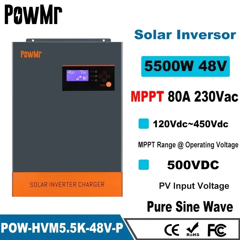 Hybrydowy falownik solarny 3-f – Hybrid Solar Inverter 5.5Kw Mppt 48V recenzja i cena
