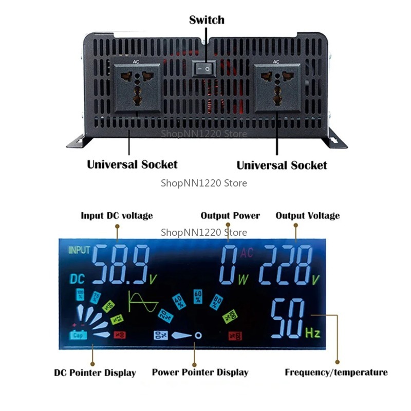 Inwerter sinusoidalny 12V 220V – Off Grid Solar Inverter 48V 6000W recenzja i cena