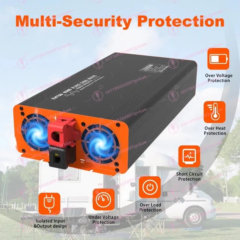 Falownik solarny off-grid czys – Power Inverter 12V 220V 4000W Continuous recenzja i cena