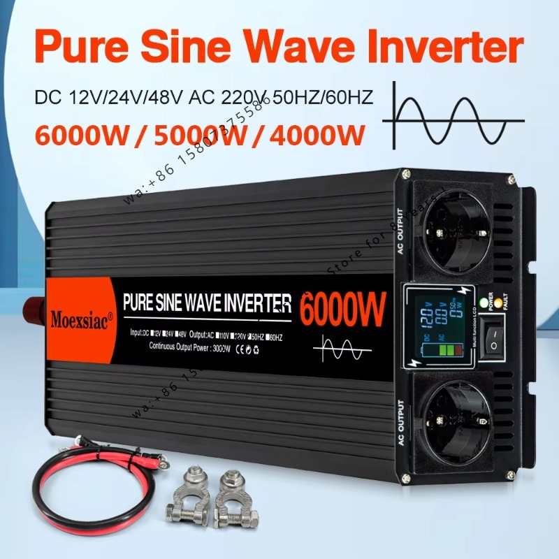 Inwerter solarny Moexsiac z cz – Pure Sine Wave Inverter 5000W 48V 220V recenzja i cena