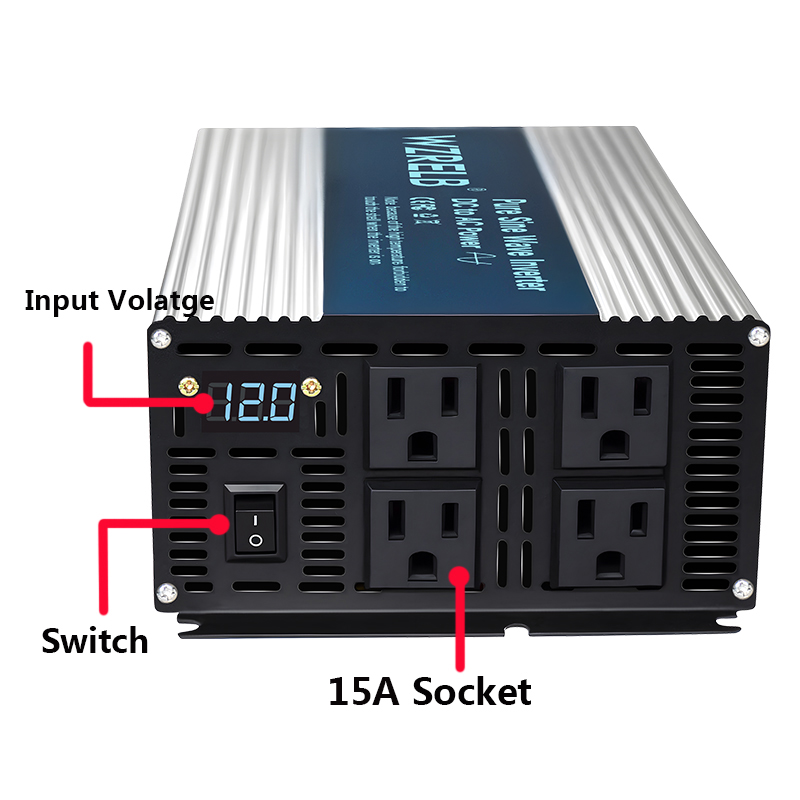 Inwerter sinusoidalny 3000W, 1 – Inverter Pure Sine Wave 60Hz 120V 3000W recenzja i cena
