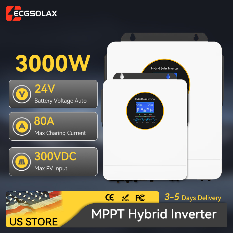 ECGSOLAX 3000W Off Grid Hybrid – Inverter Pure Sine Wave 60Hz 120V 3000W recenzja i cena