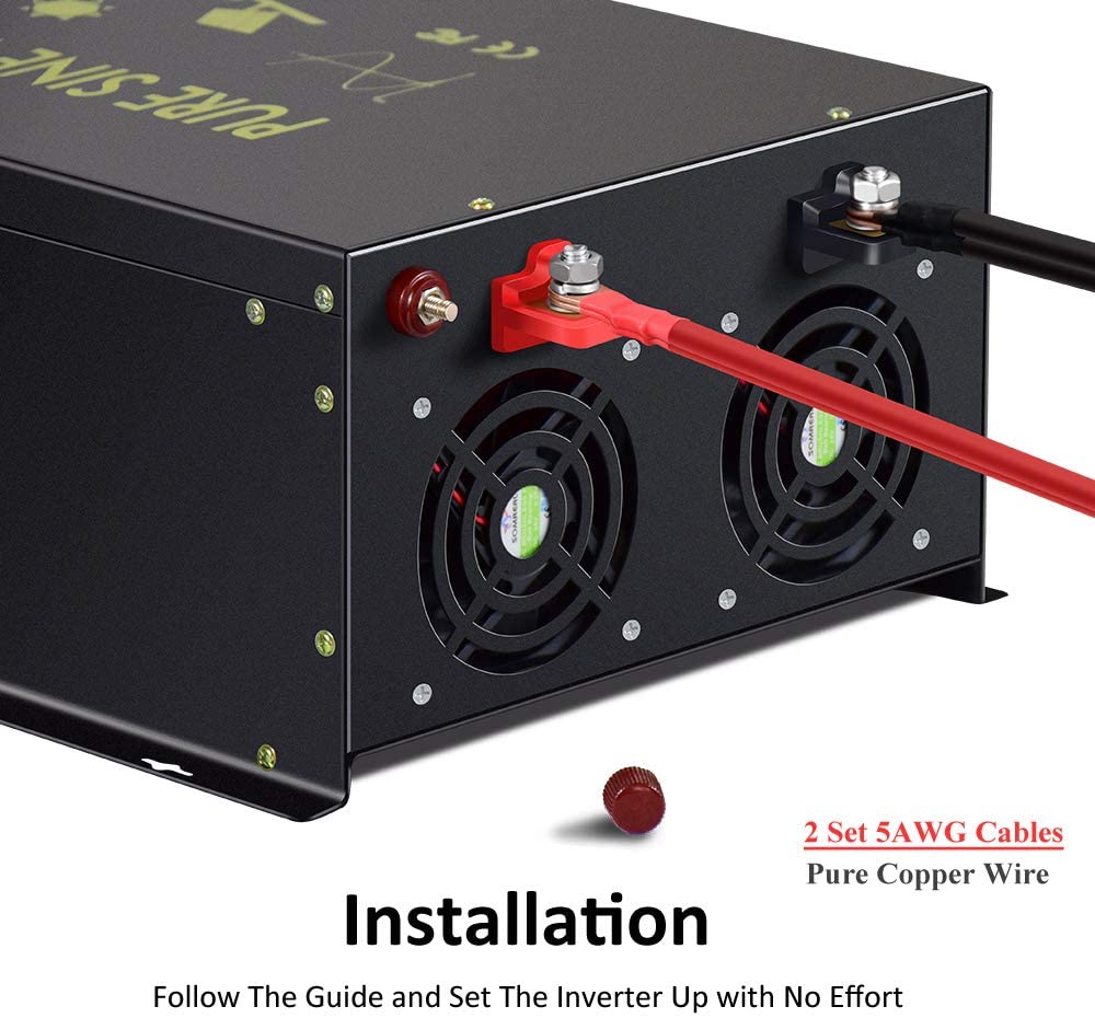 Inwerter solarny Off Grid z cz – Pure Sine Wave Inverter 5000W 48V 220V recenzja i cena