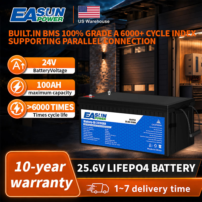 EASUN POWER 24V LiFePO4 Bateri – Grid Tie Inverter Limiter 2000W recenzja i cena