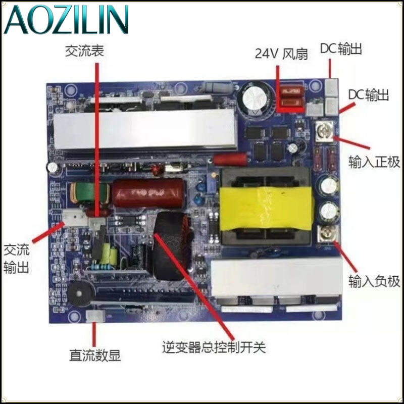 Moduł inwertera sinusoidalnego – Pure Sine Wave Inverter Board 24V 48V recenzja i cena