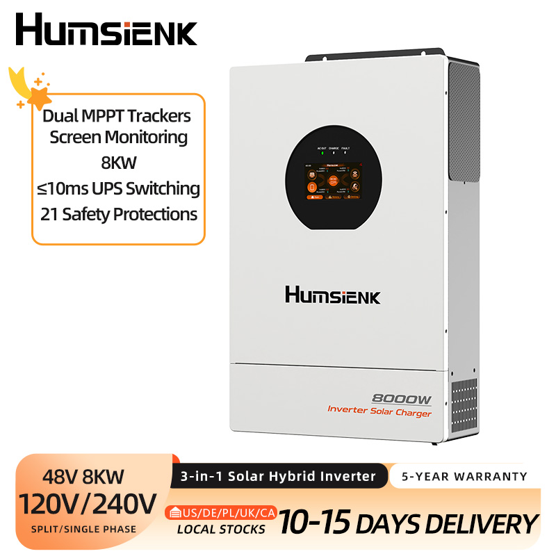 Humsienk 48V 8KW 3-w-1 Solarny – Mppt Hybrid Inverter 48V 8Kw 3 Phase recenzja i cena