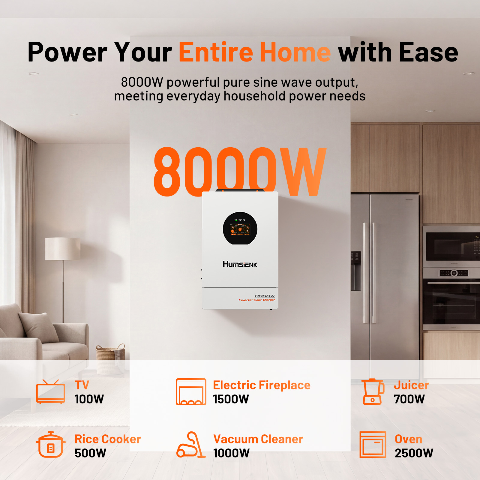 Humsienk 48V 8KW 3-w-1 Solarny – Mppt Hybrid Inverter 48V 8Kw 3 Phase recenzja i cena