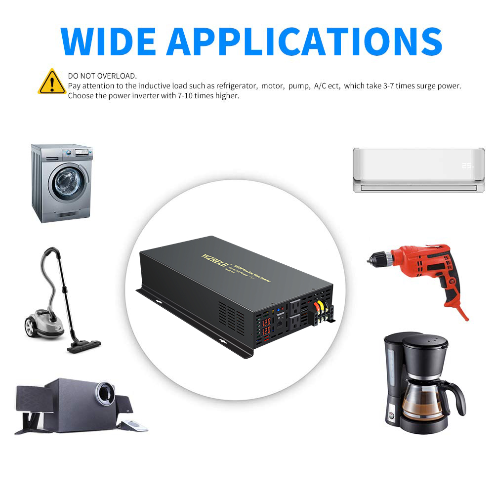 Niezawodny falownik solarny o  – Pure Sine Wave Inverter 5000W 48V 220V recenzja i cena