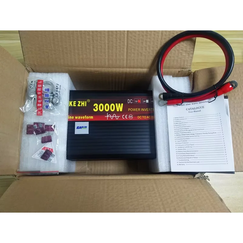 CHKJ Easun 12V 24V 48V DC na A – Pure Sine Wave Inverter 5000W 48V 220V recenzja i cena
