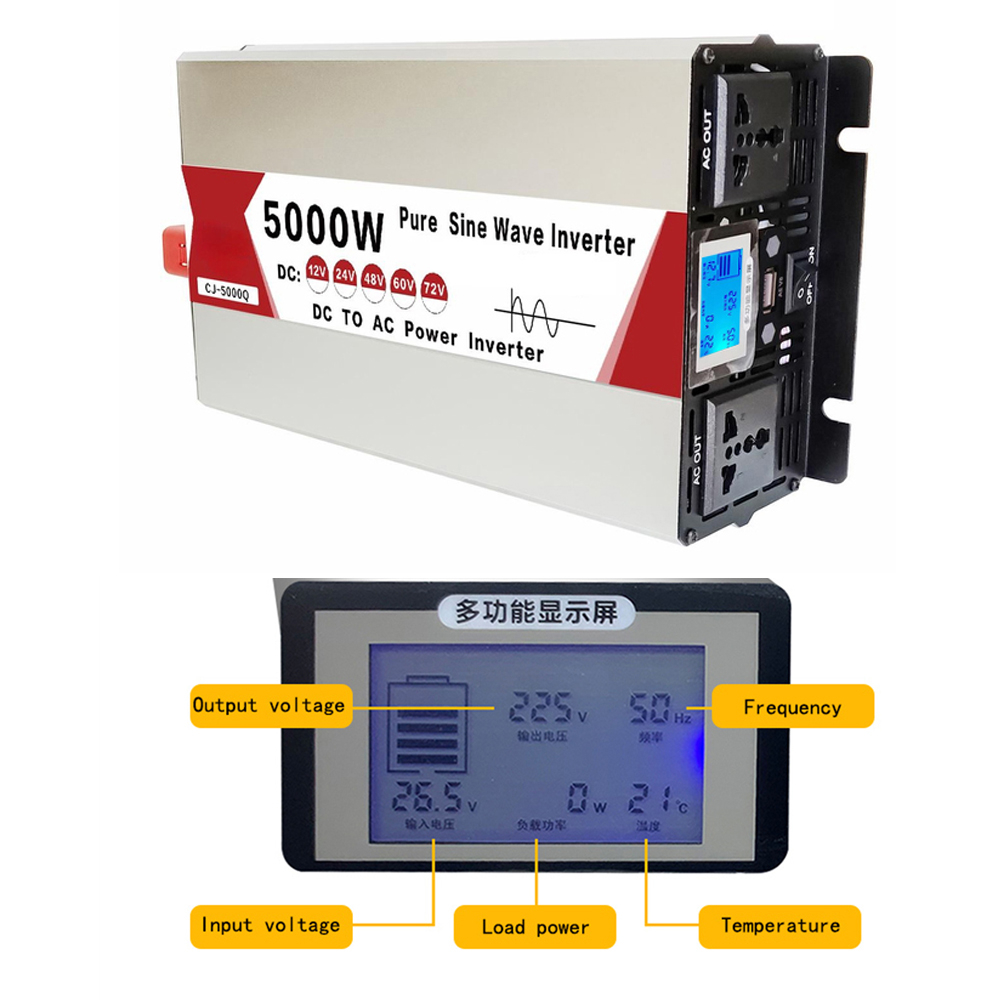 4000W/5000W/5500W/3000W falown – Inverter Pure Sine Wave 60Hz 120V 3000W recenzja i cena